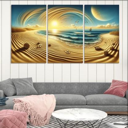 Serenity Sands Beach Premium Artwork Frames