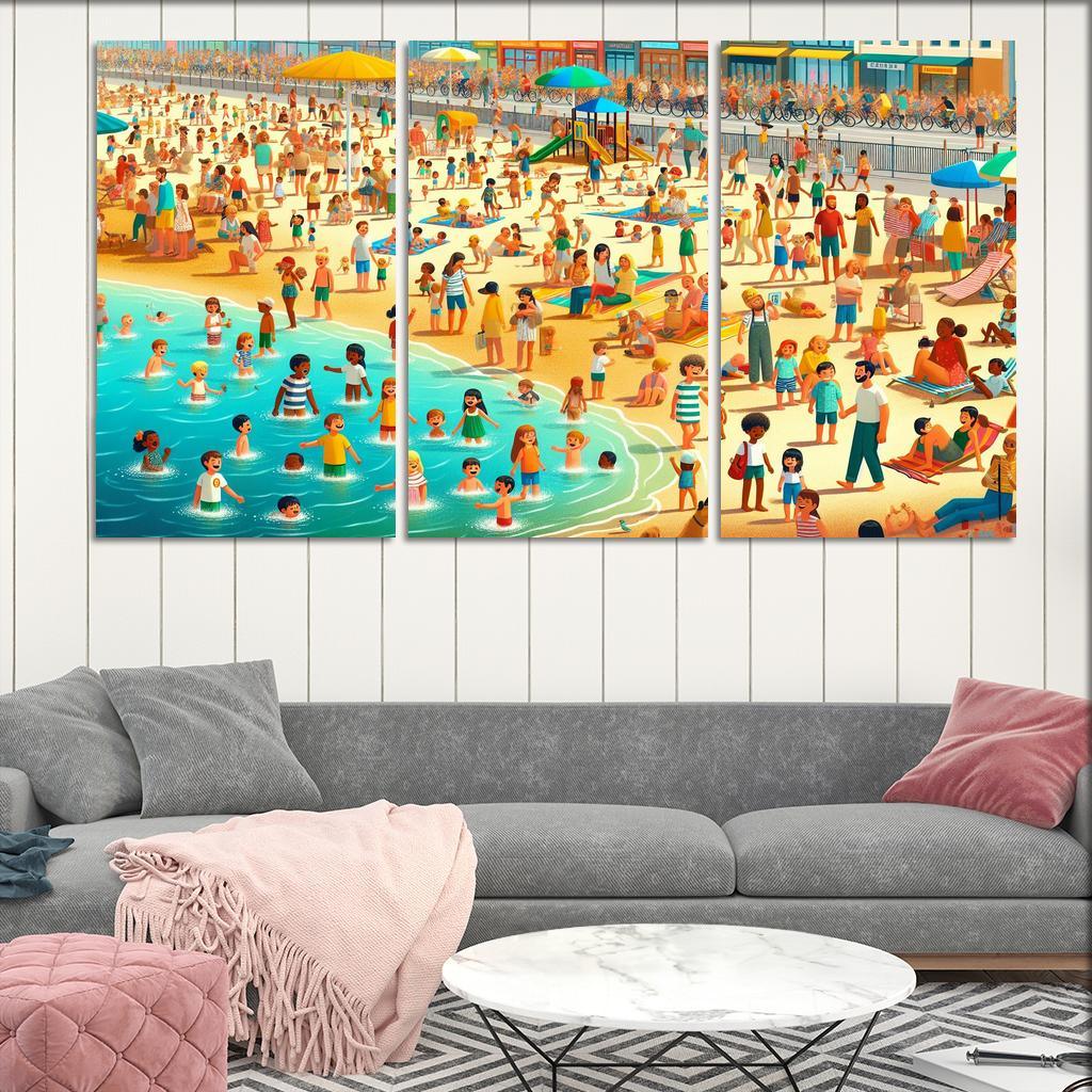 Sunshine Coast Family Fun And Activities Modern Paintings Frame
