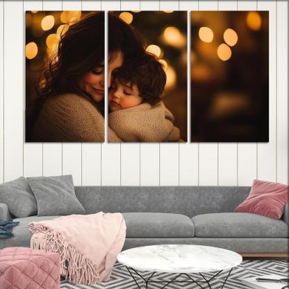 A Mothers Embrace The Comfort Of Love Canvas Paintings Frame