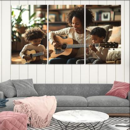The Rhythm Of Our Hearts A Mothers Love Song Canvas Paintings Frame