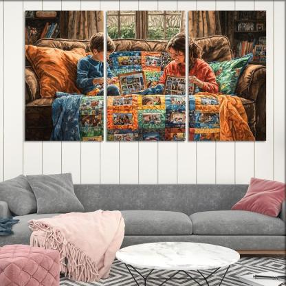 The Quilt Of Memories A Mothers Heartfelt Fabric One-piece Frames