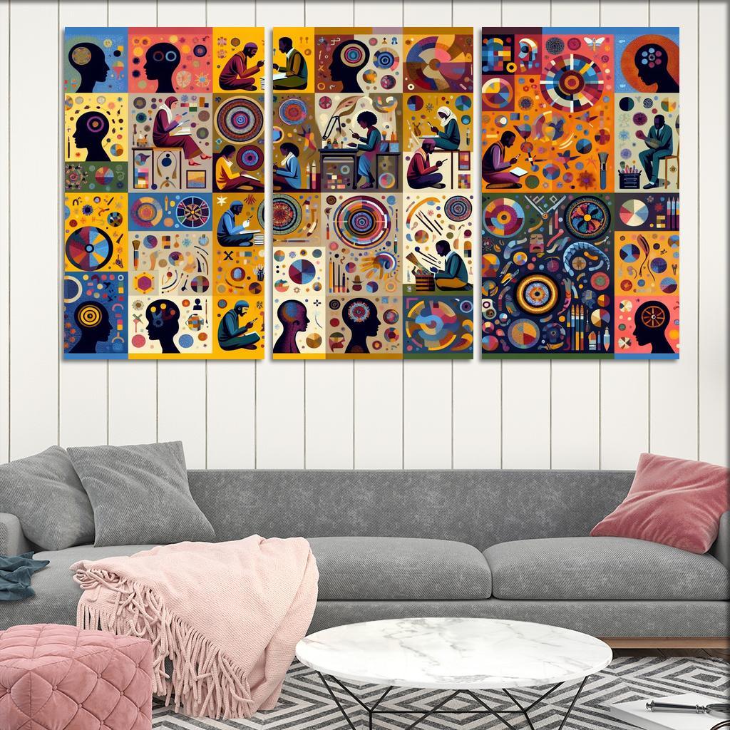 Resilience And Recovery Healing Through Art Multi-panel Paintings