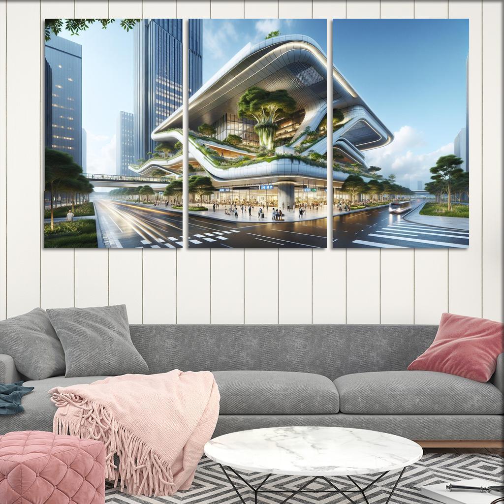 Transformative Transit Stations Custom Paintings Frame