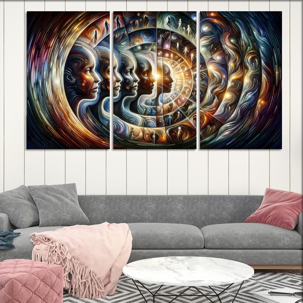 Infinite Echoes Of Self Premium Artwork Frames