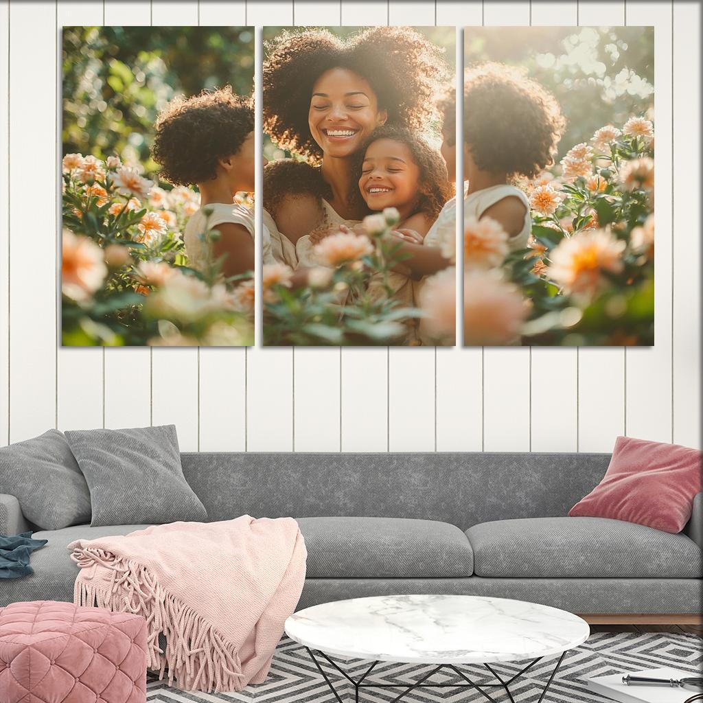 The Circle Of Love A Mothers Embrace Canvas Paintings Frame