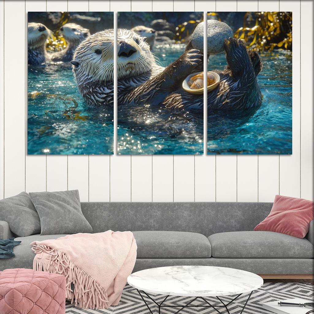 The Playful Sea Otter A Marine Acrobat Art Trends