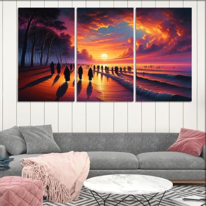 Sunrise Bay Early Morning Magic Multi-panel Paintings