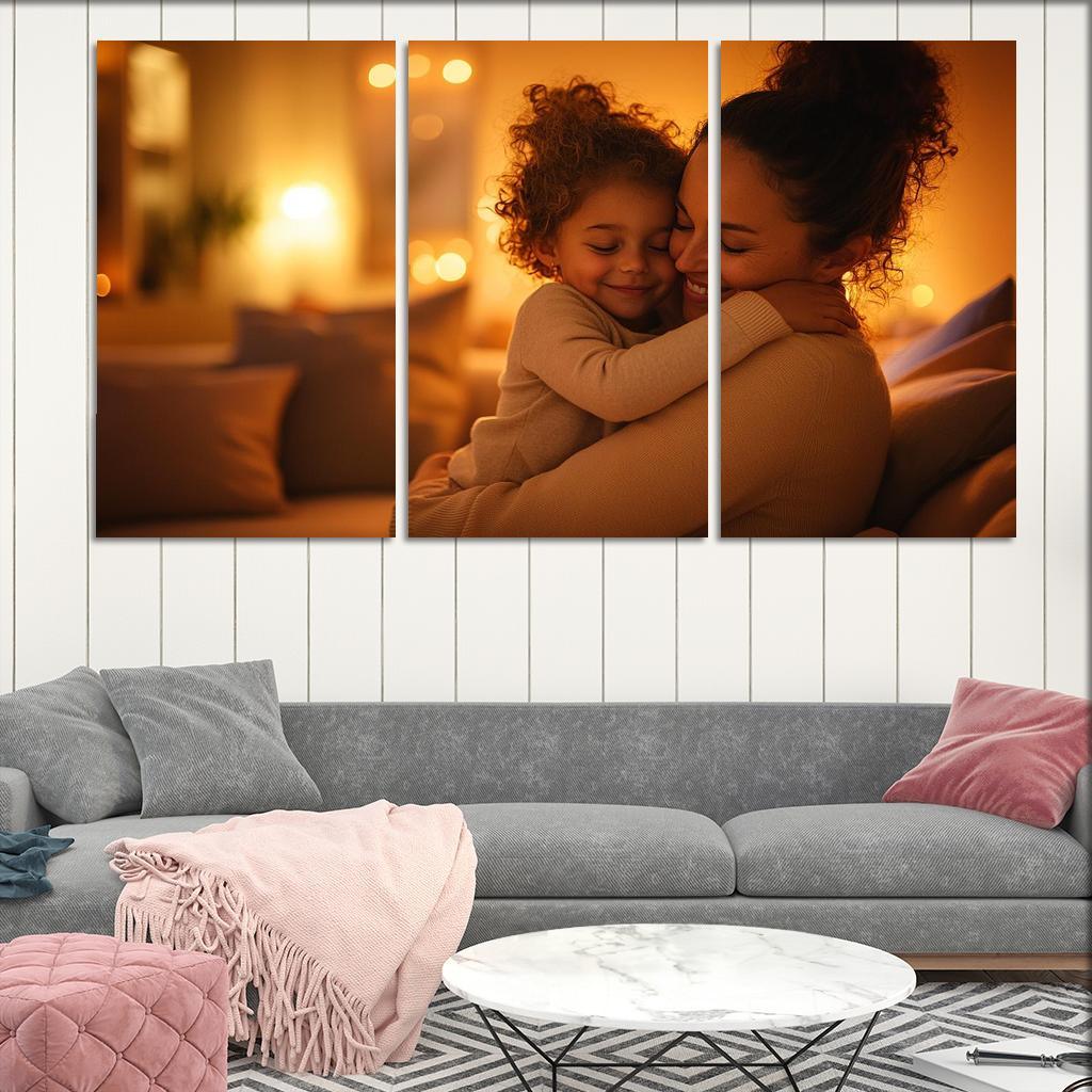 A Heart Full Of Love A Mothers Embrace Canvas Paintings Frame