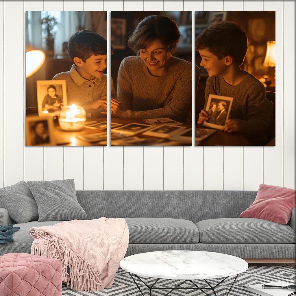 In The Embrace Of Memories A Mothers Legacy Canvas Paintings Frame