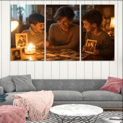 In The Embrace Of Memories A Mothers Legacy Canvas Paintings Frame