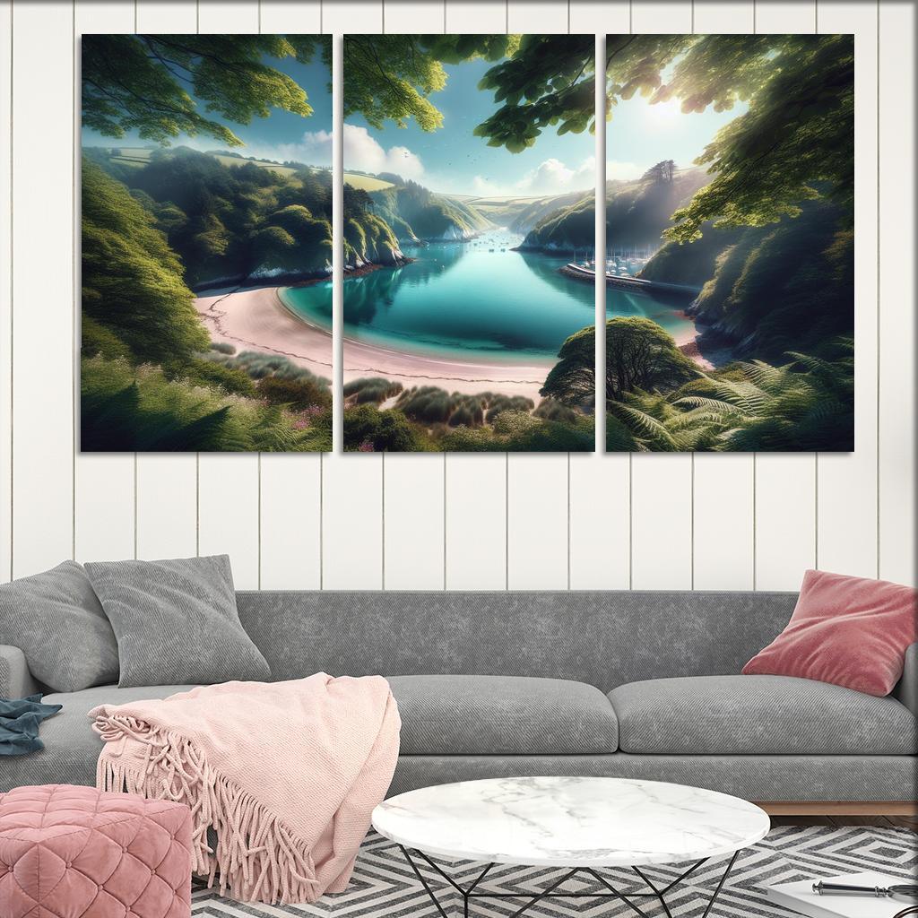 Tranquil Harbor Escape To Serenity Custom Paintings Frame