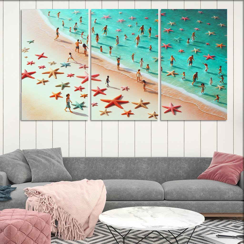Starfish Lagoon Custom Paintings Frame