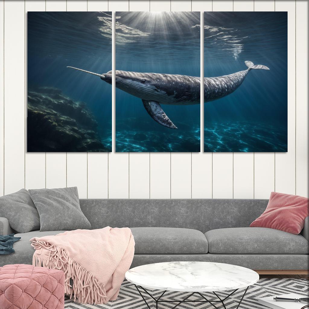 The Enigmatic Narwhal The Unicorn Of The Sea Framed Paintings