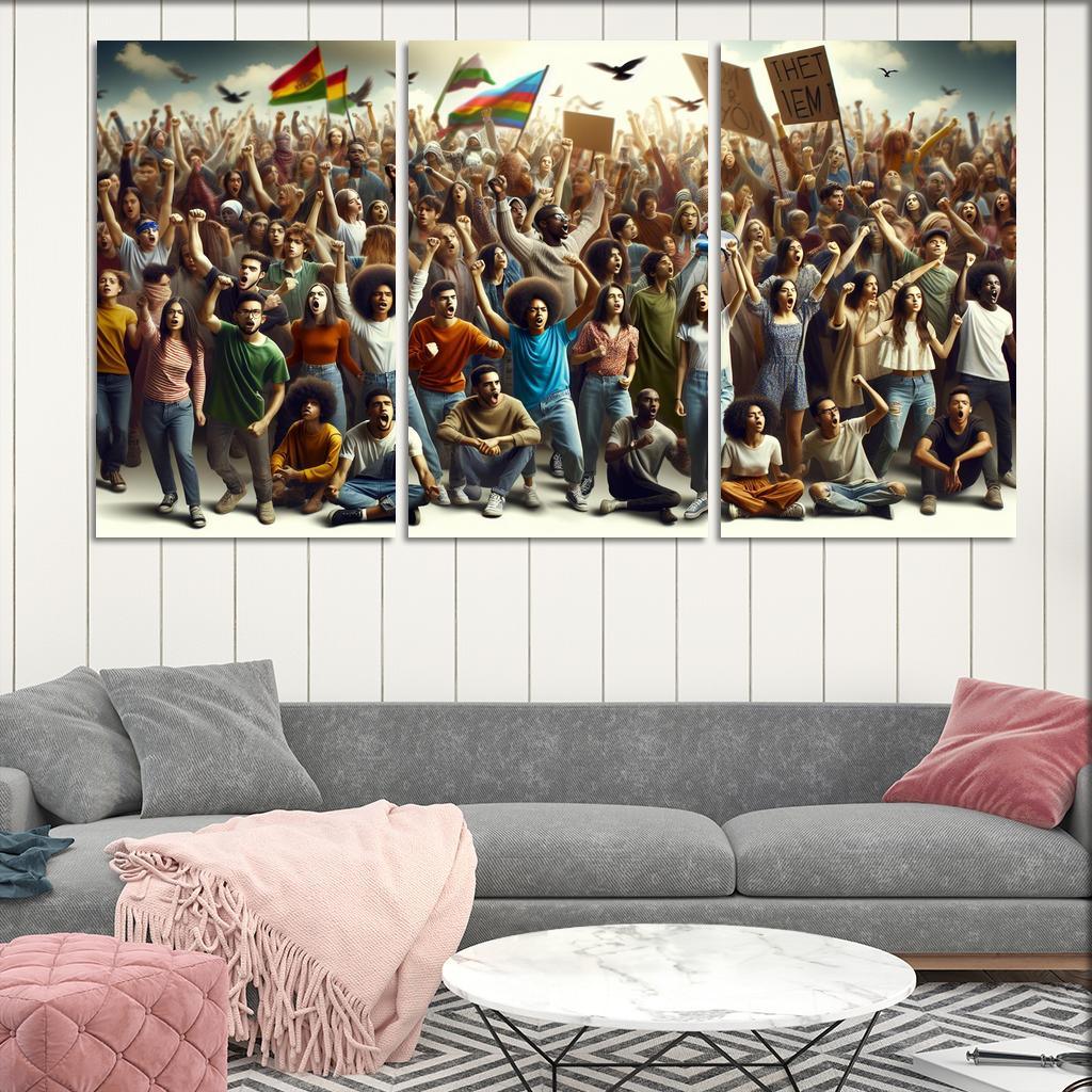 Voices Of The Future Youth Activism And Change Multi-panel Paintings