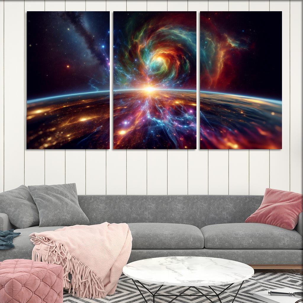 Investigating The Origins Of Cosmic Rays Abstract Paintings Frame