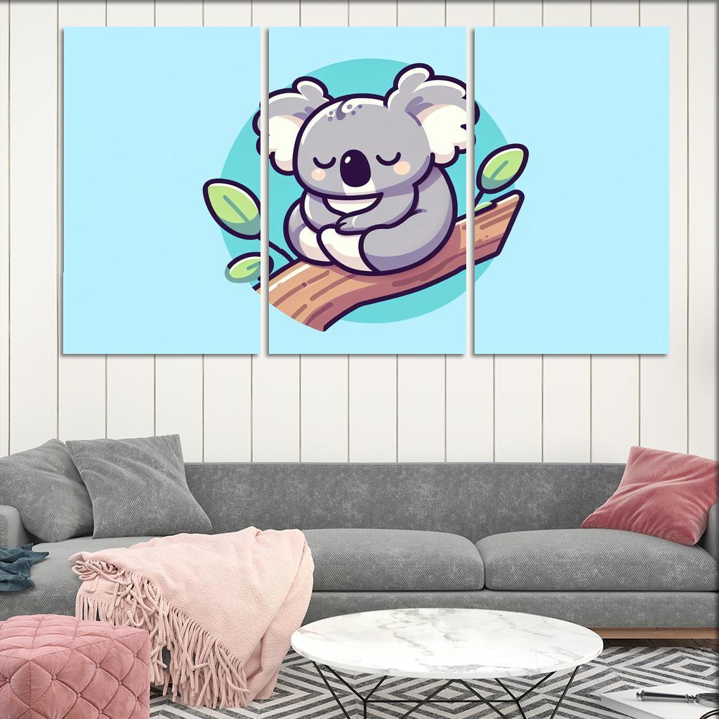Cuddly Koala Modern Paintings Frame