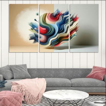 Luminous Acrylic Wall Art 3 Piece HD Canvas Wall Art-Original Frame