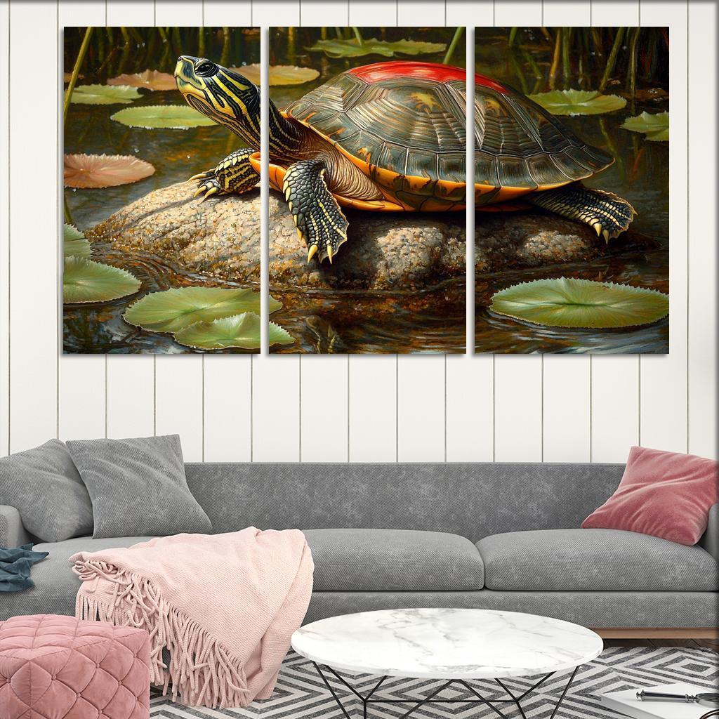 The Majestic Red-eared Slider The Freshwater Delight Art Trends