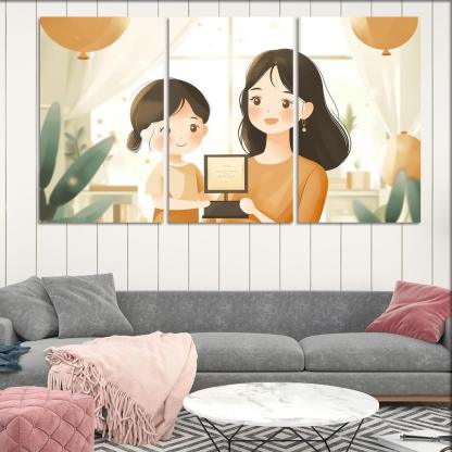 Milestones Of Love A Mothers Journey Through Time Canvas Paintings Frame