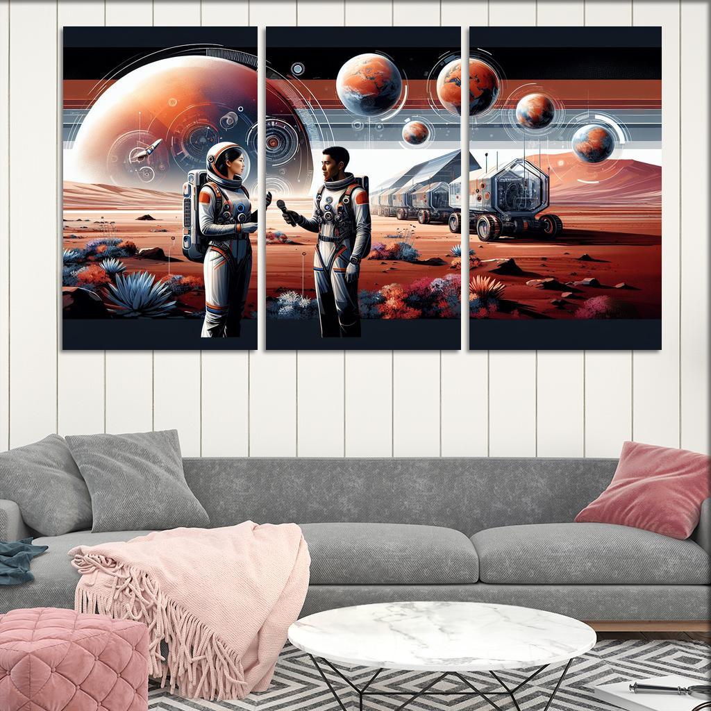 The Thrilling Future Of Human Space Travel Abstract Paintings Frame