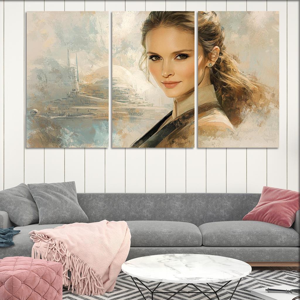Natalie Portman From Padm To The Powerful Framed Paintings