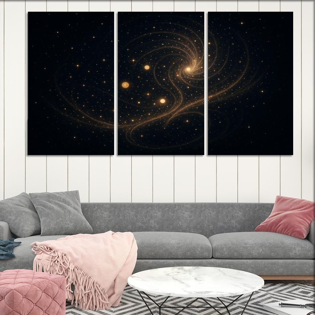 Celestial Dance Of Ideas Oil Paintings Frame