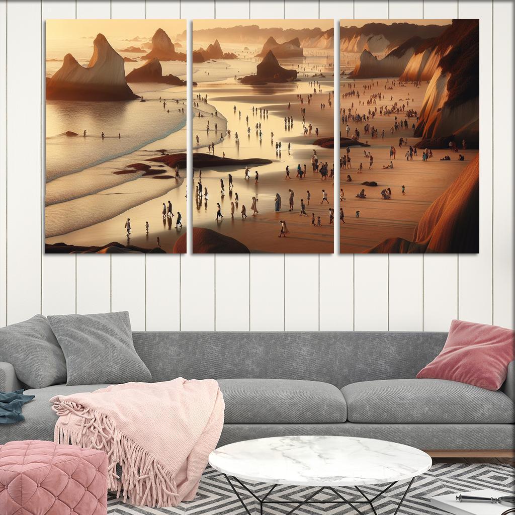 Wanderlust Beach Path Of Discovery Multi-panel Paintings