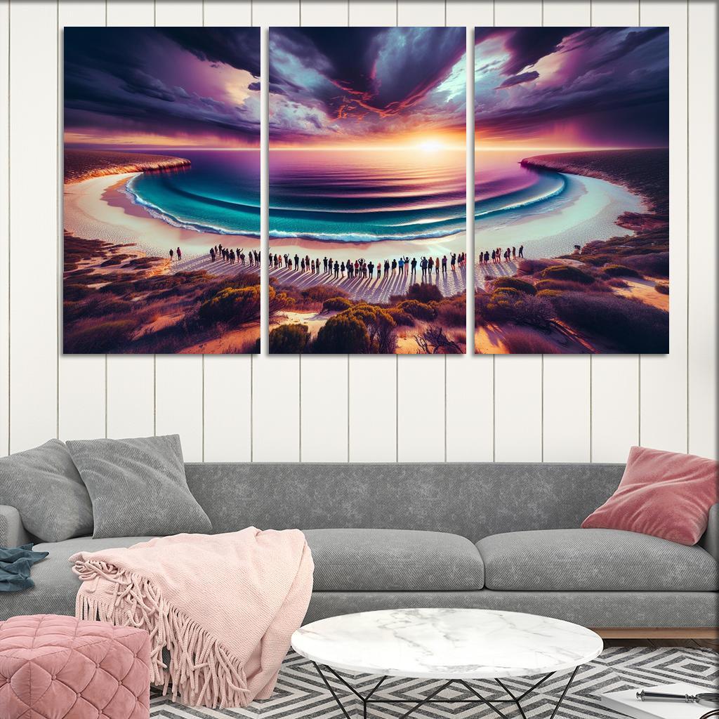 Whale Watch Vista Modern Paintings Frame