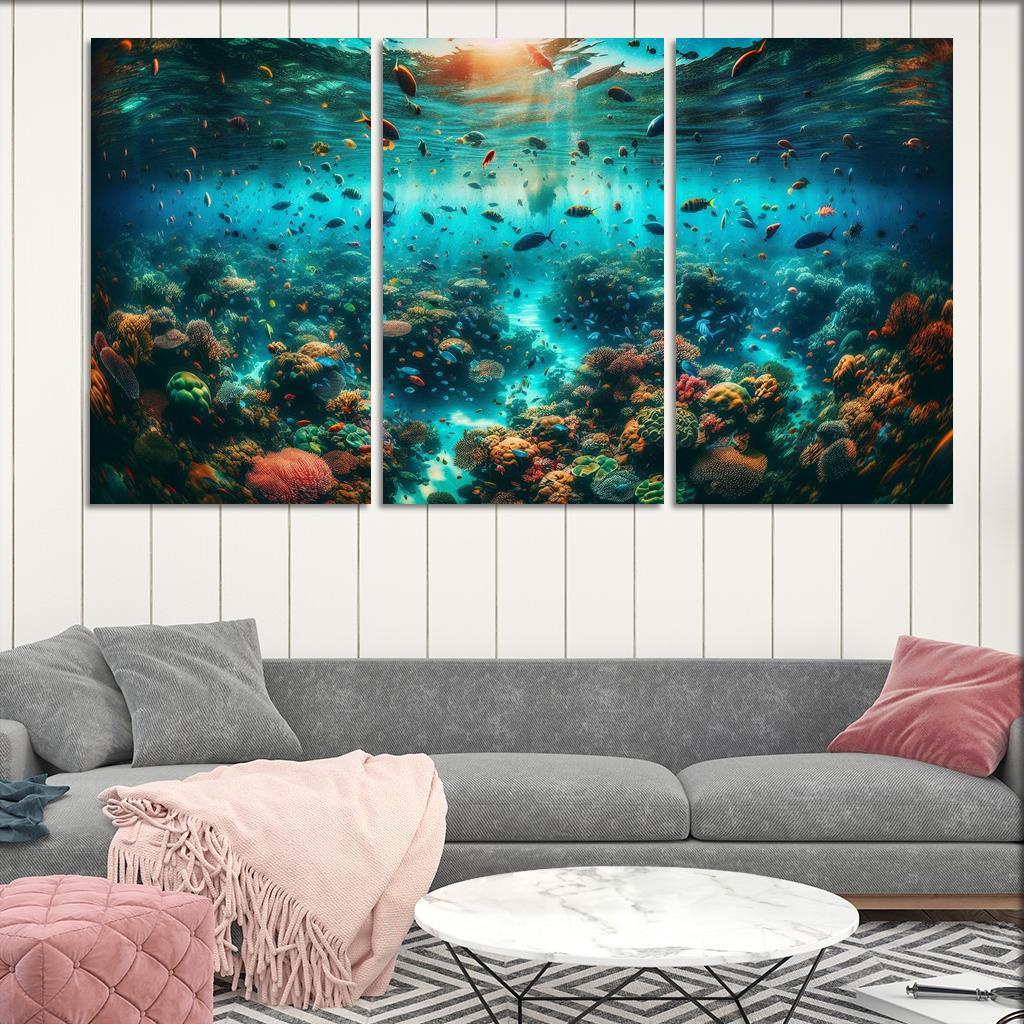 Coral Sanctuary Underwater Wonderland Custom Paintings Frame