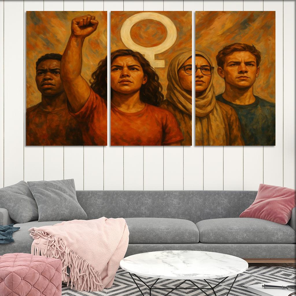 Echoes Of Equality Art Inspiring Gender Justice Premium Artwork Frames