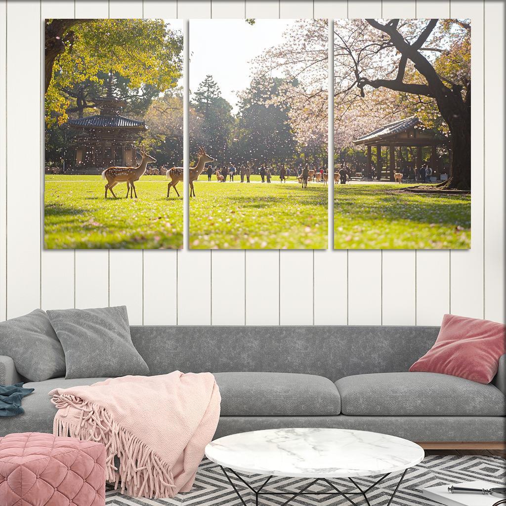 Nara Park Abstract Paintings Frame