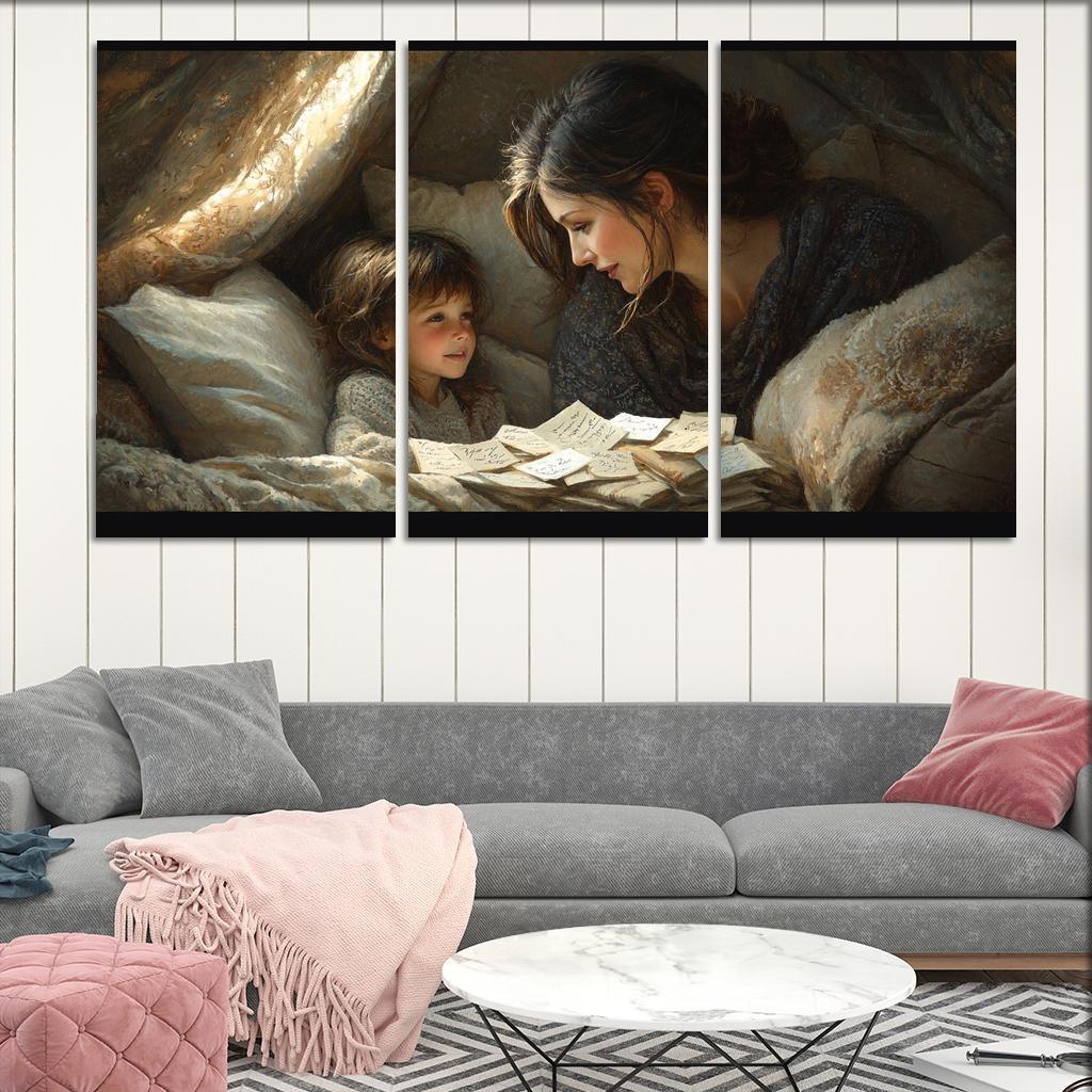 Whispers Of Love A Mothers Gentle Words Modern Paintings Frame