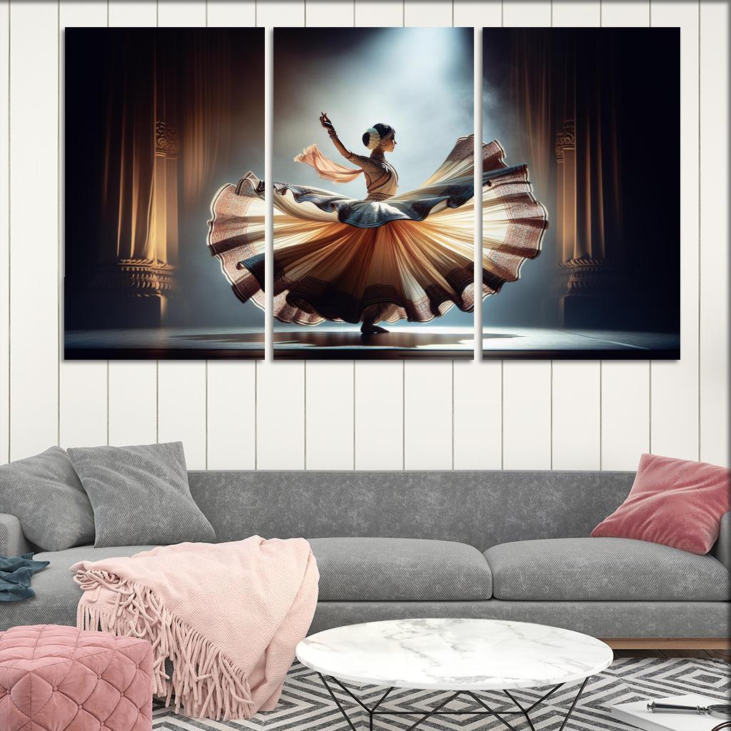Kathak The Storyteller's Dance Modern Paintings Frame