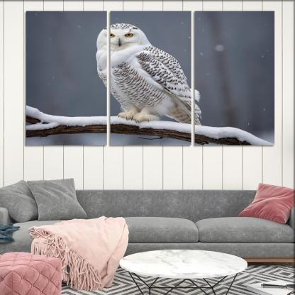 The Elusive Snowy Owl A Winter Wonder Custom Paintings Frame