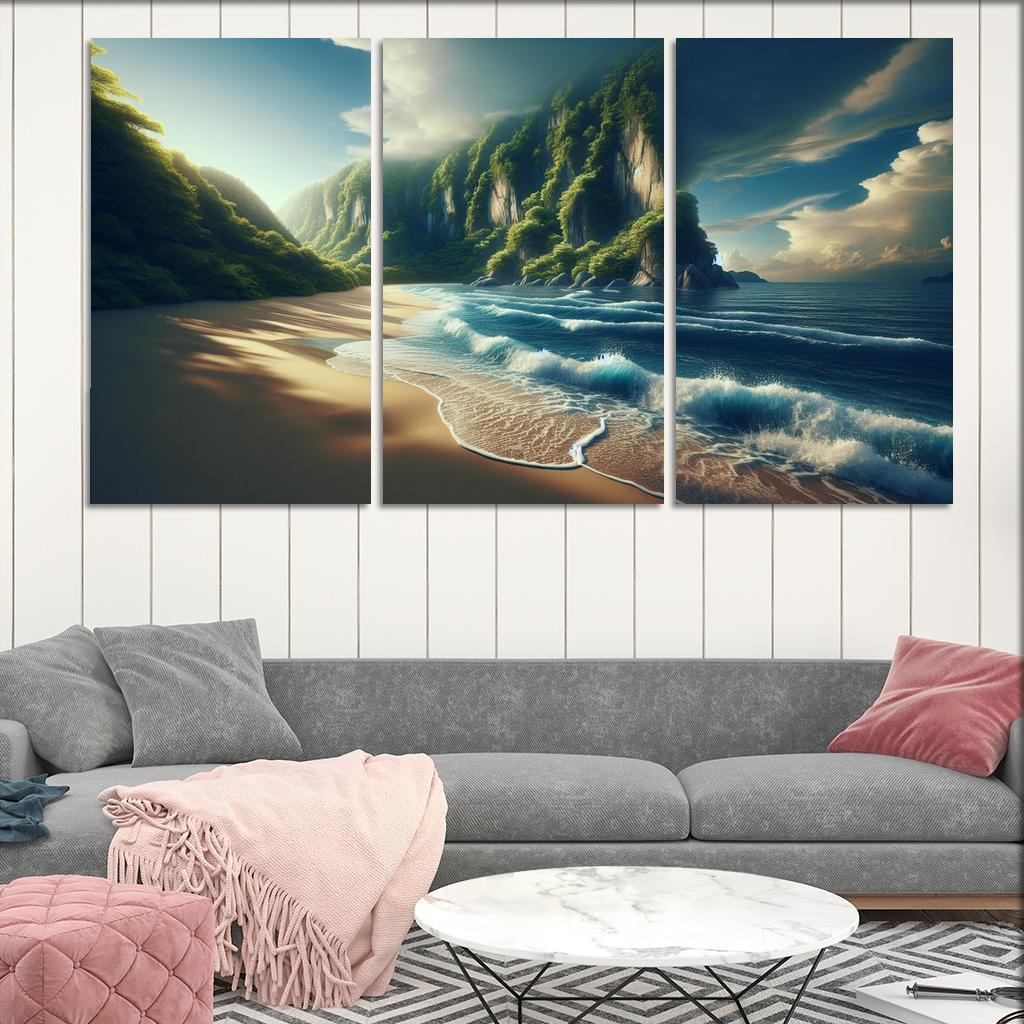 Secluded Sands A Hidden Retreat Premium Artwork Frames