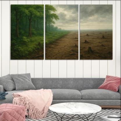 Silent Forests Visualizing The Crisis Of Deforestation Premium Artwork Frames