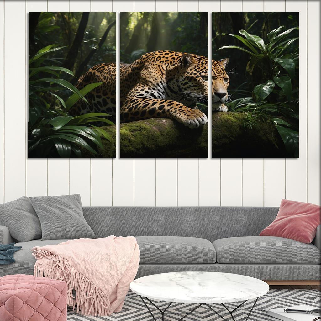 The Mighty Jaguar Stealthy Forest Predator Canvas Paintings Frame