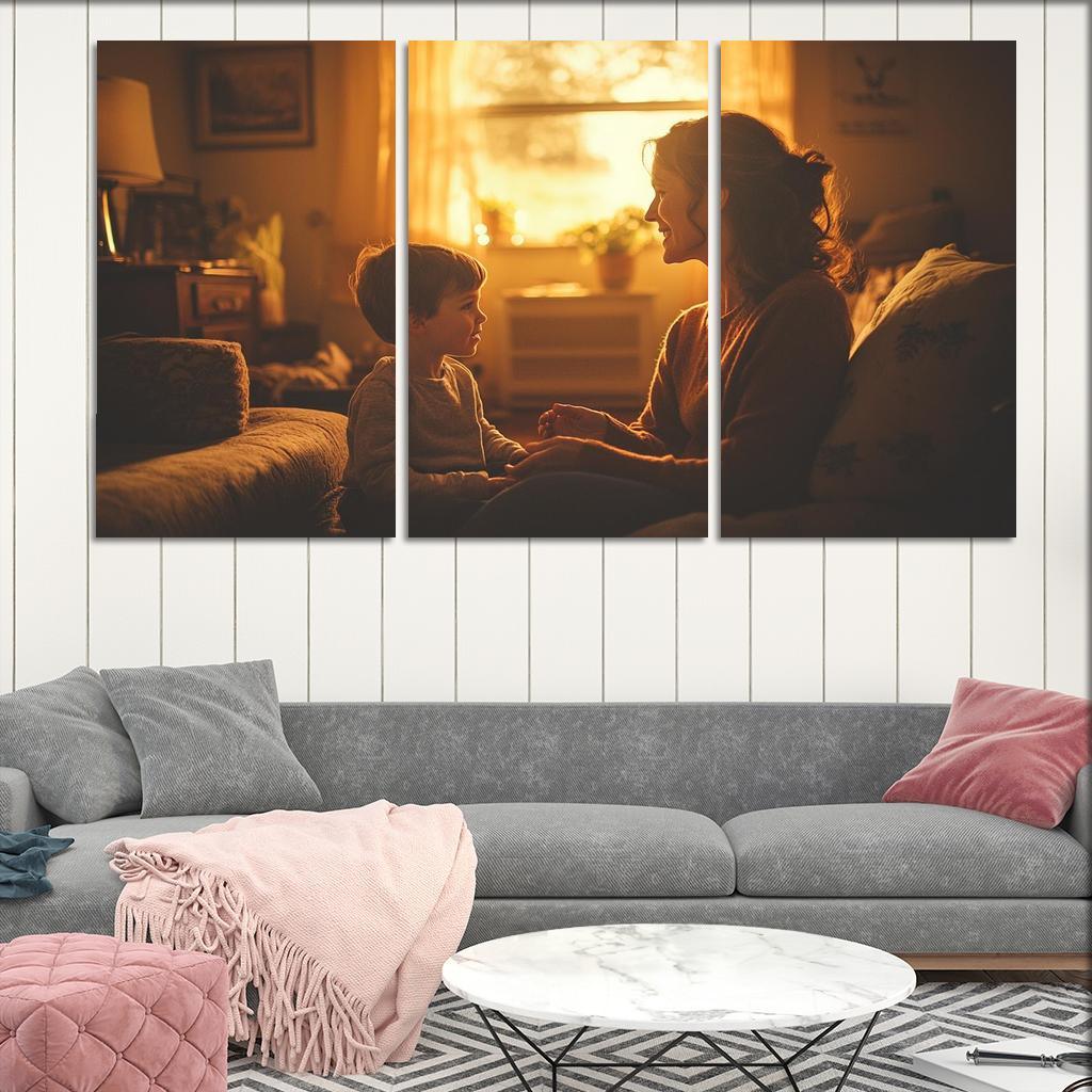 The Echoes Of Her Heart A Mothers Wisdom Canvas Paintings Frame