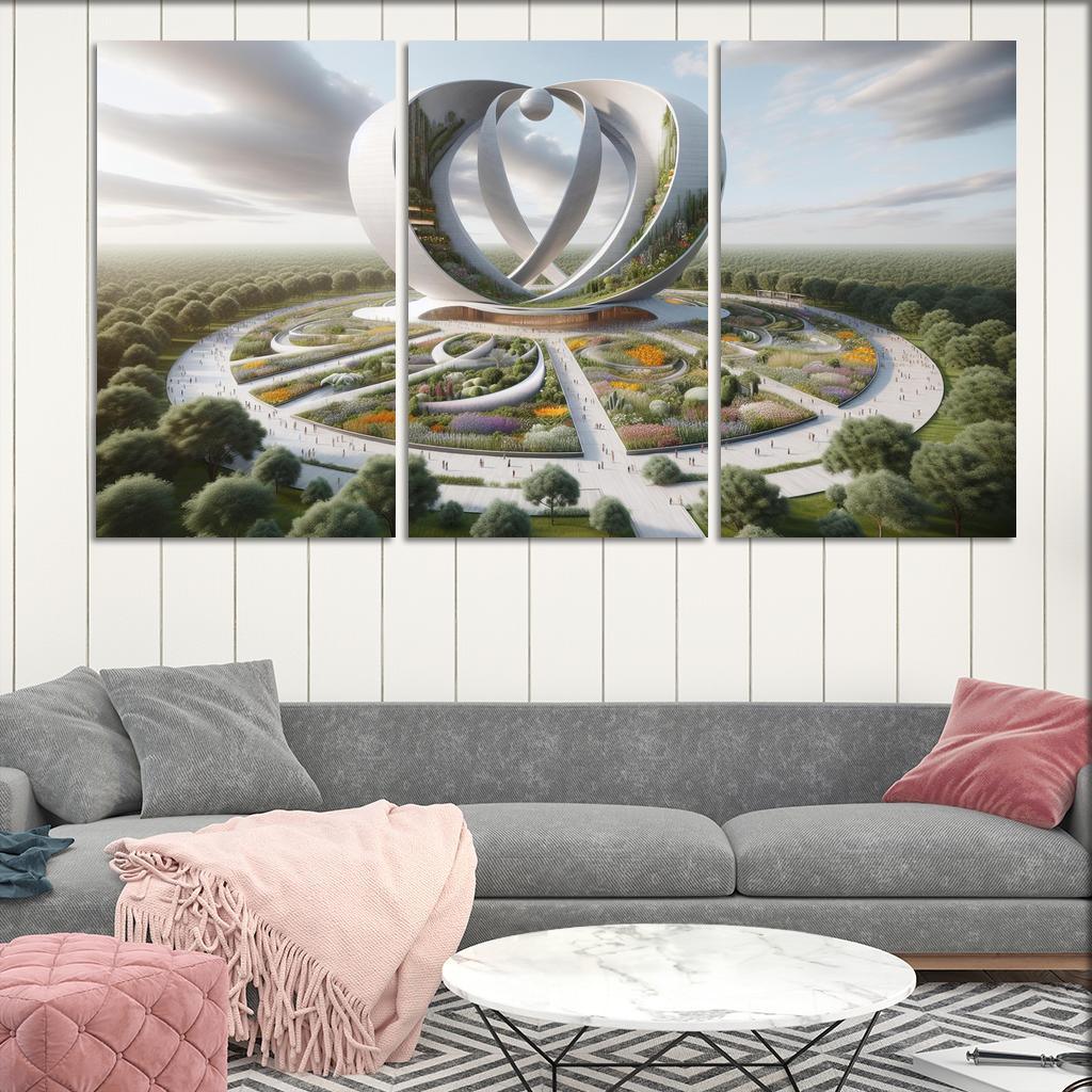 Symbolic Structures Of Peace Custom Paintings Frame