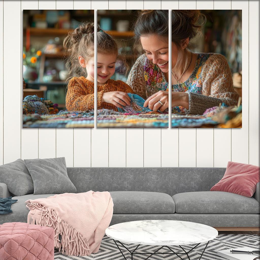 Threads Of Time A Mothers Lifelong Journey Canvas Paintings Frame