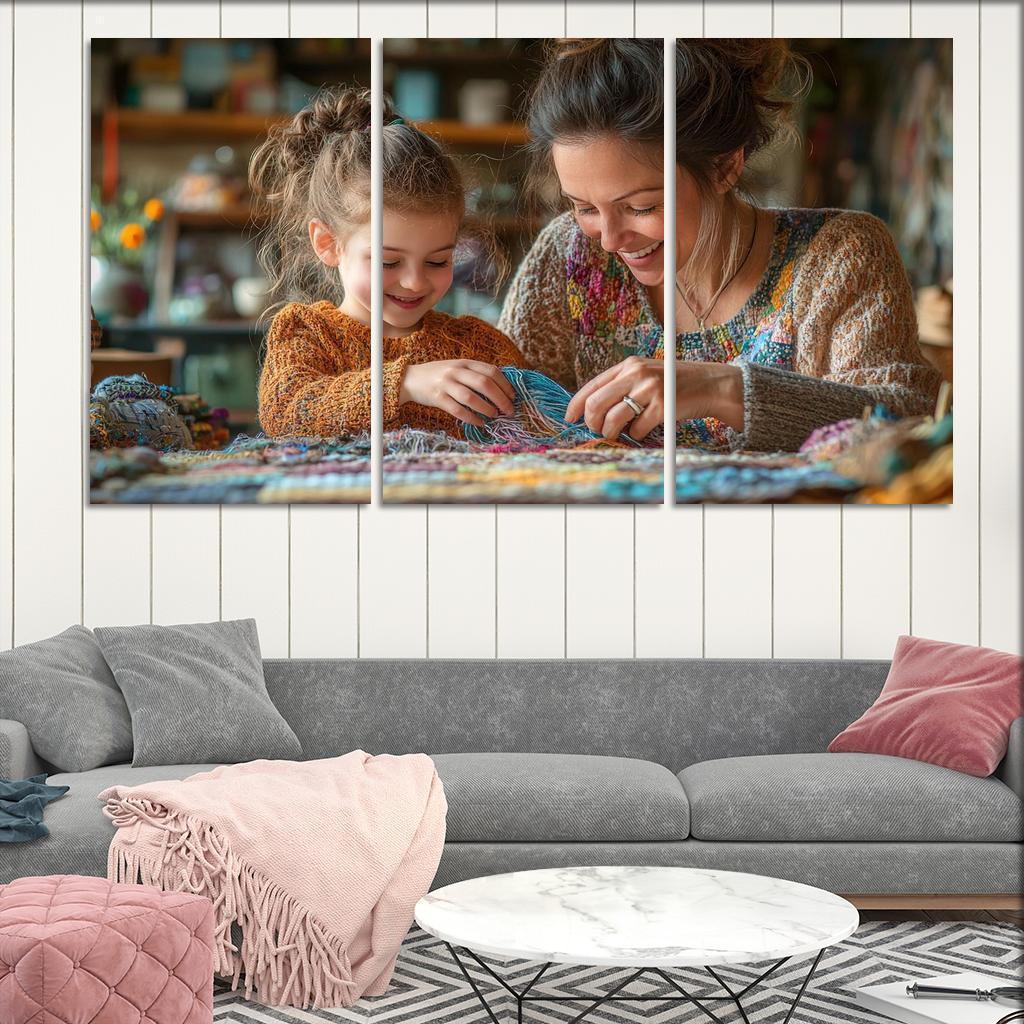 Threads Of Time A Mothers Lifelong Journey Canvas Paintings Frame