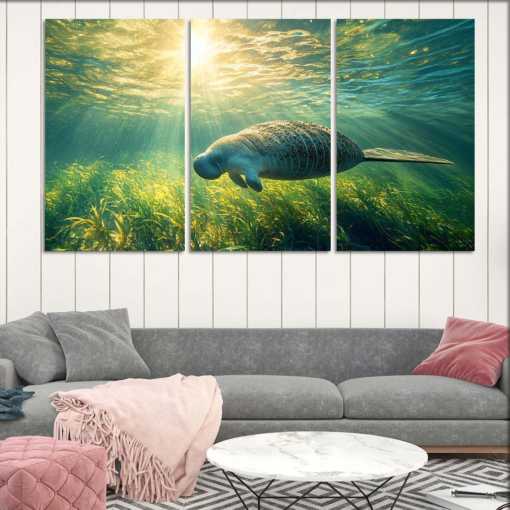 The Gentle Manatee The Ocean's Herbivore Art Trends