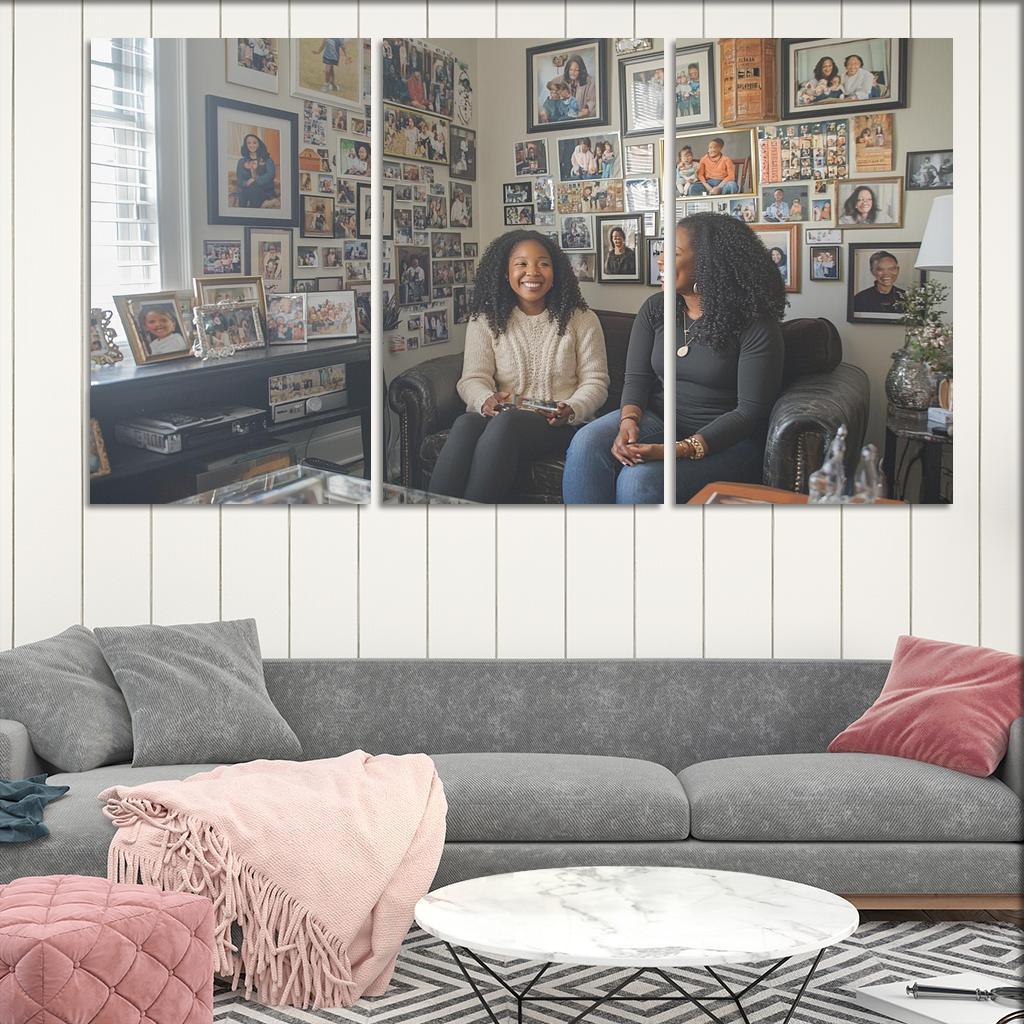 A Journey Through Time Memories Shared Custom Paintings Frame
