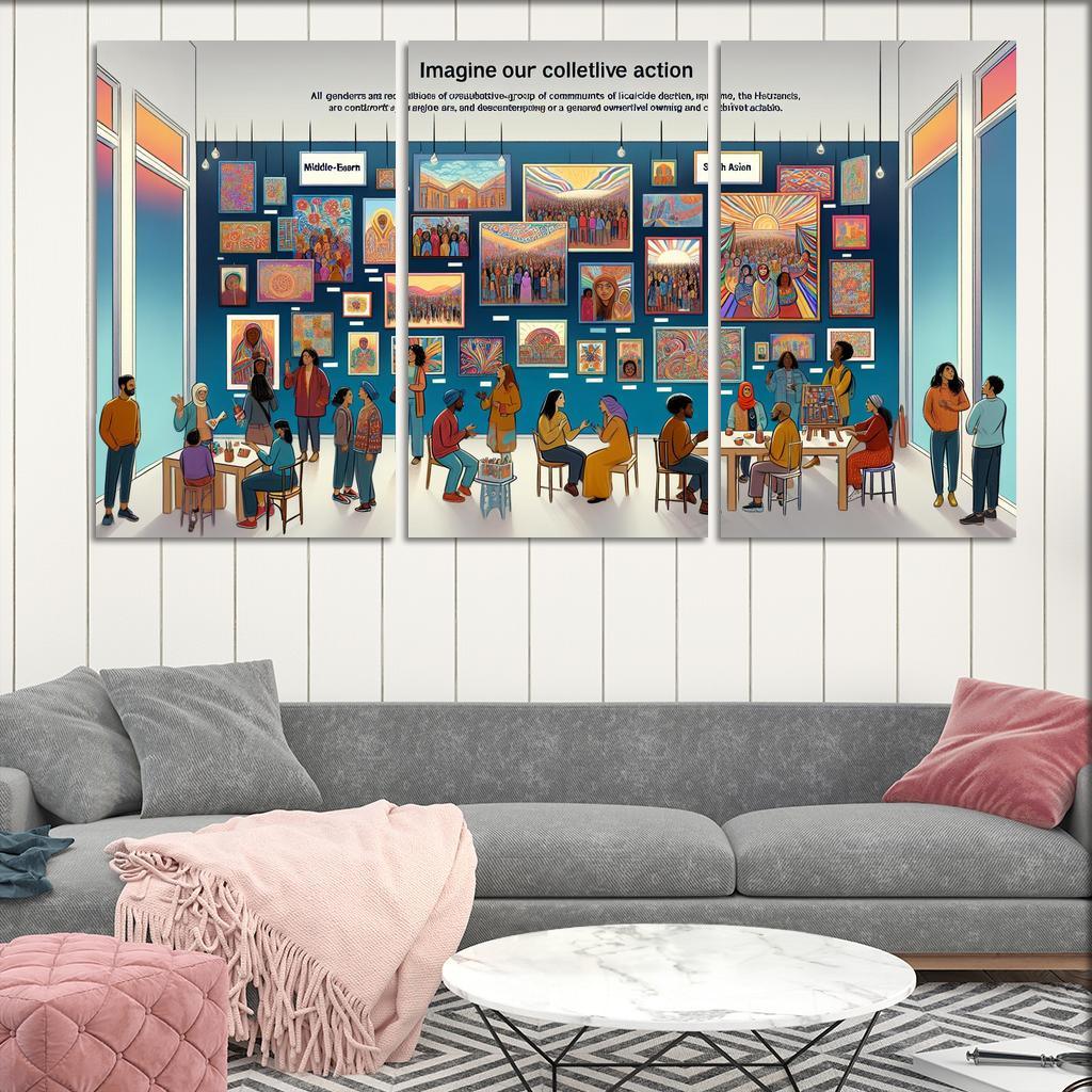 The Power Of Us Community Building Through Art Multi-panel Paintings