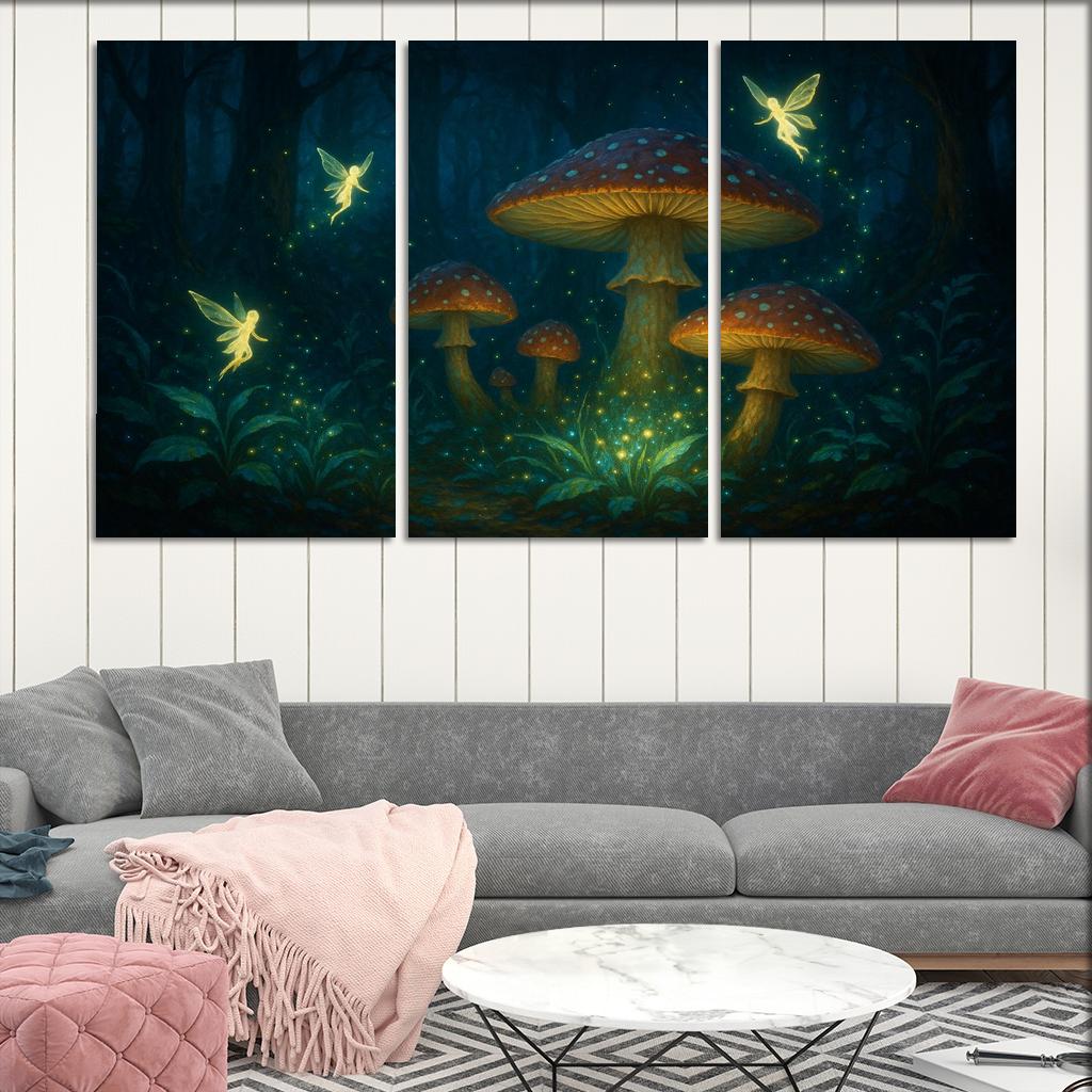 Fairy Tale Forest - Enchanted Realm Framed Paintings