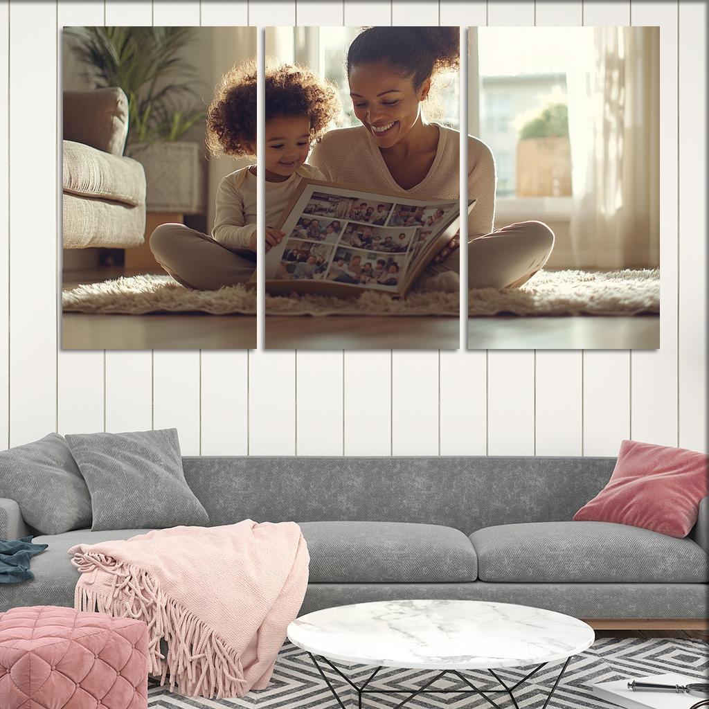 The Embrace Of Memories A Mothers Love Custom Paintings Frame