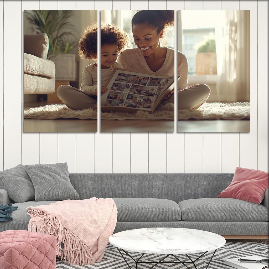 The Embrace Of Memories A Mothers Love Custom Paintings Frame