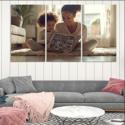 The Embrace Of Memories A Mothers Love Custom Paintings Frame