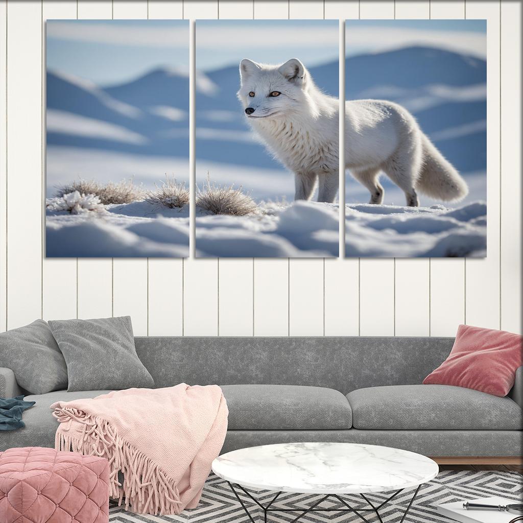The Charming Arctic Fox Multi-panel Paintings
