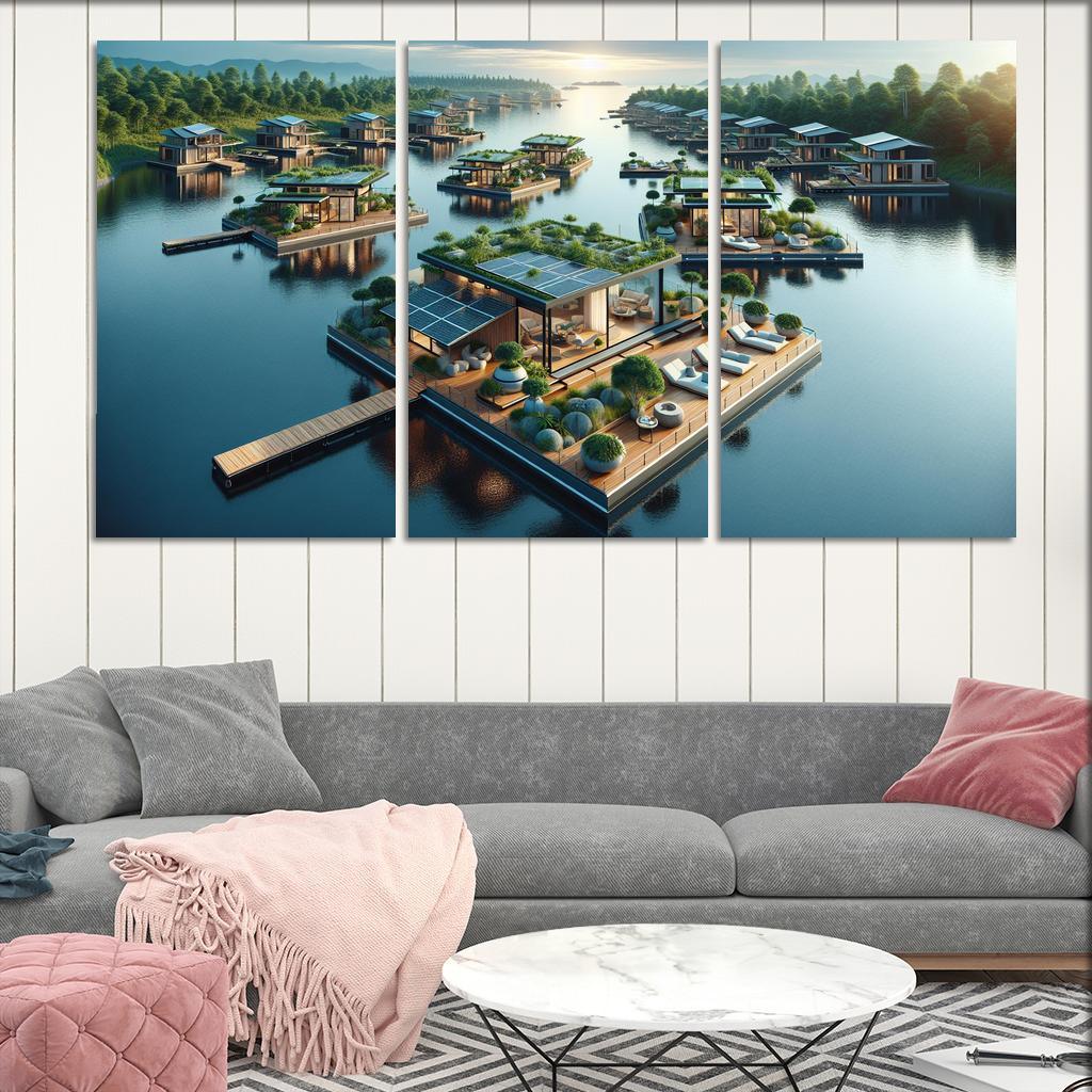 Floating Architecture Custom Paintings Frame